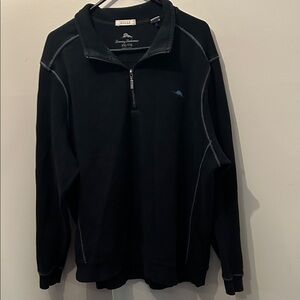 Tommy Bahama Men's XXL Navy Zip-Up Pull Over